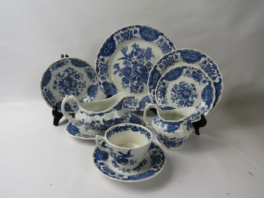 (3) BOXES PARTIAL DINNER SET, RIDGWAY, STAFFORDSHIRE, (1 of 3)