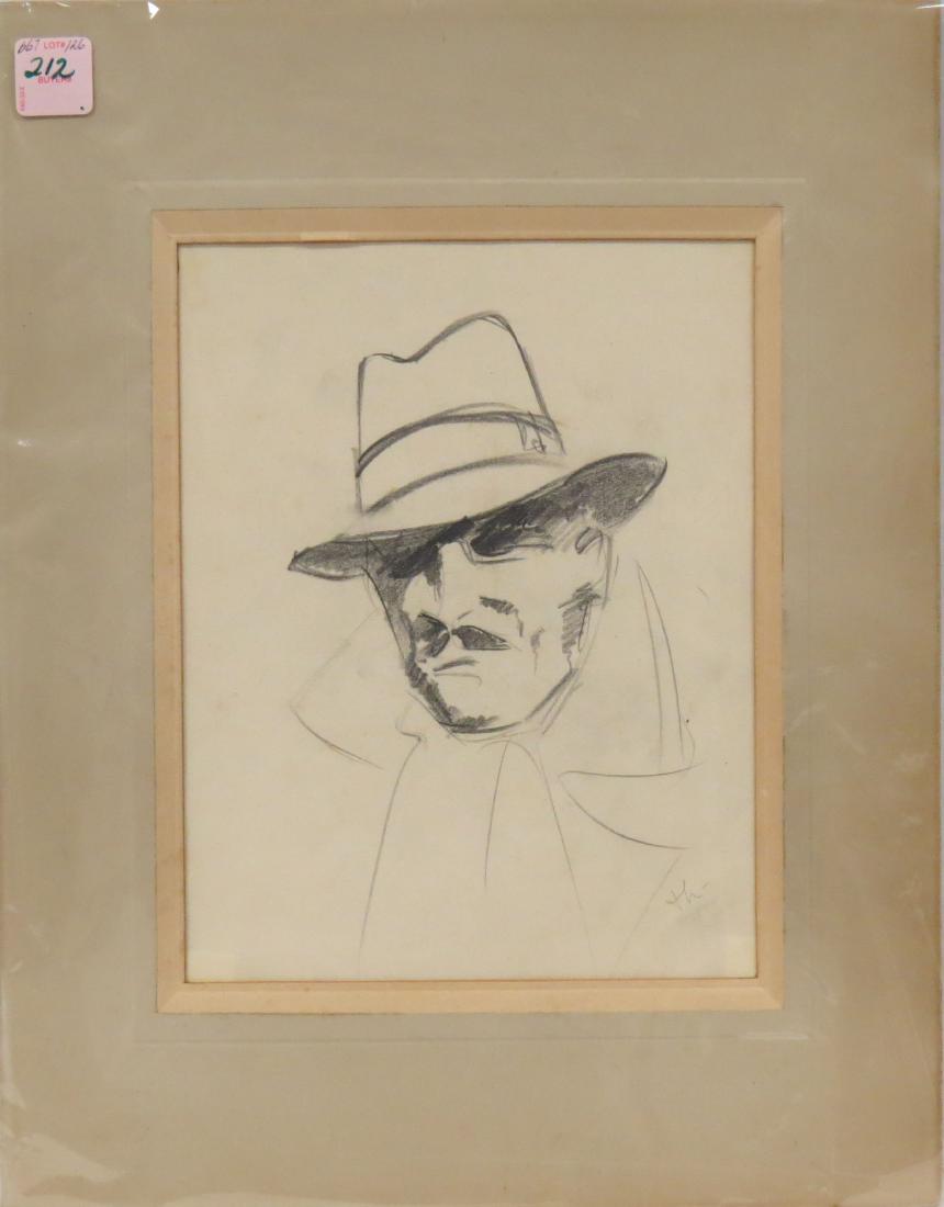 EUROPEAN SCHOOL (20TH CENTURY), GRAPHITE ON PAPER, (1 of 3)