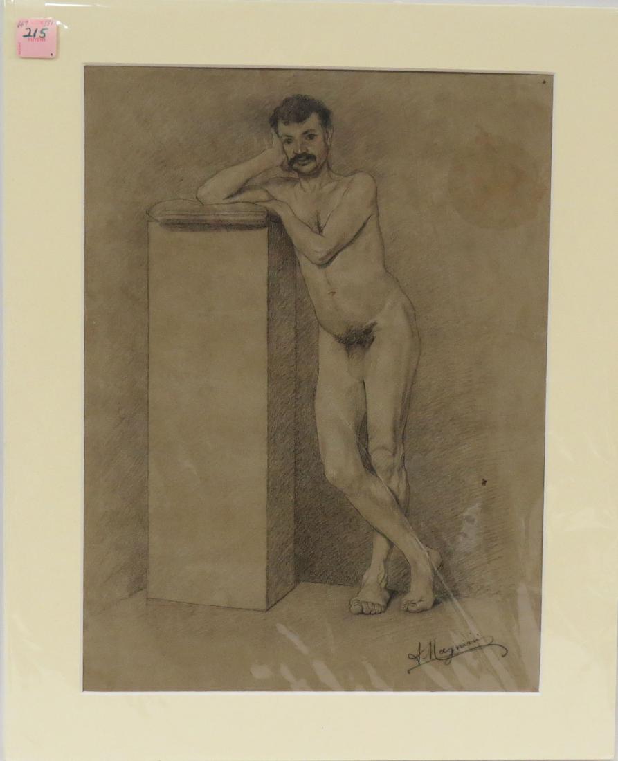 ITALIAN SCHOOL (19TH CENTURY), CHARCOAL ON PAPER, (1 of 3)