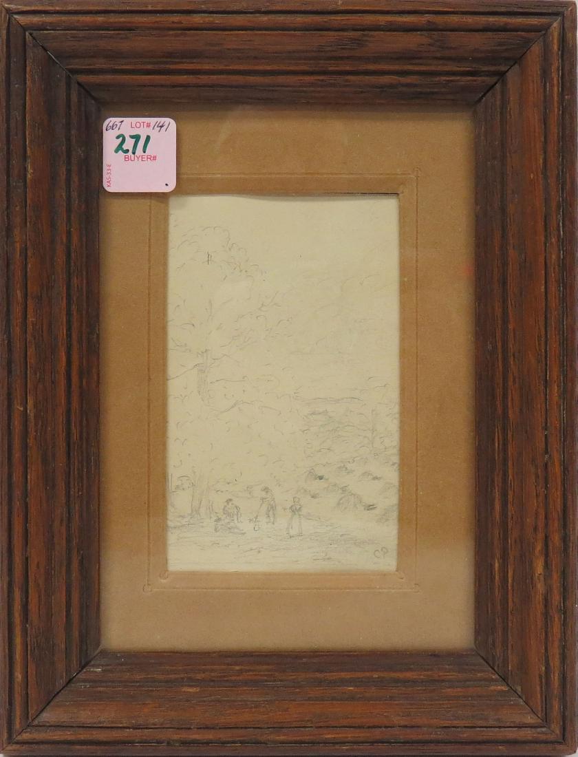 FRENCH SCHOOL (19TH CENTURY), GRAPHITE ON PAPER, FIELD (1 of 2)