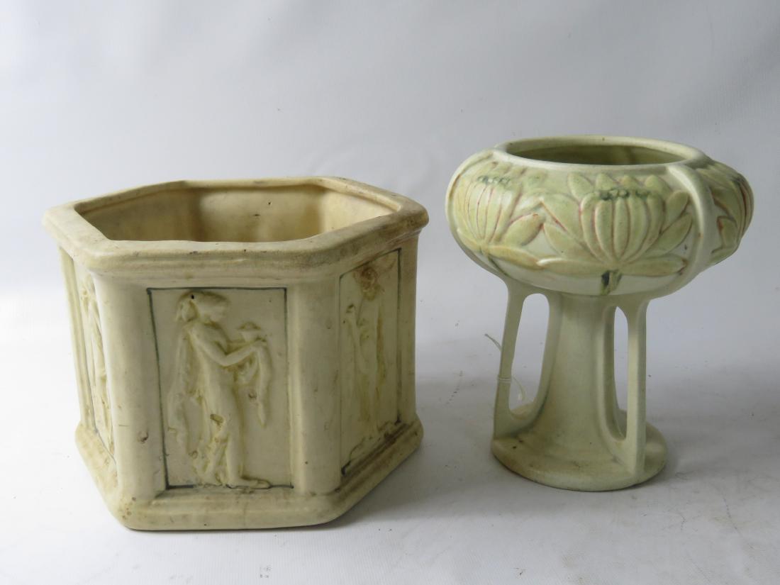 LOT (2) EARLY ROSEVILLE POTTERY (1 of 1)