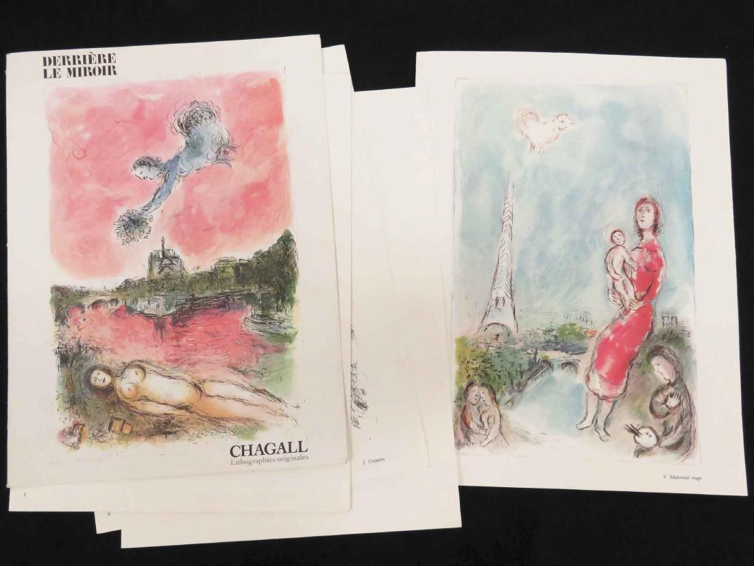DERRIERE LE MIROIR #246 MAY 1981 (14) PAGES/ORIGINAL: DERRIERE LE MIROIR #246 MAY 1981 (14) PAGES/ORIGINAL LITHOGRAPHS BY MARC CHAGALL. 15 X 11 1/4"