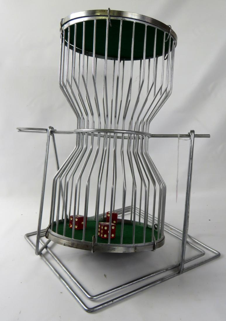 CHUCK-A-LUCK DICE TUMBLER. HEIGHT 18": CHUCK-A-LUCK DICE TUMBLER. HEIGHT 18"