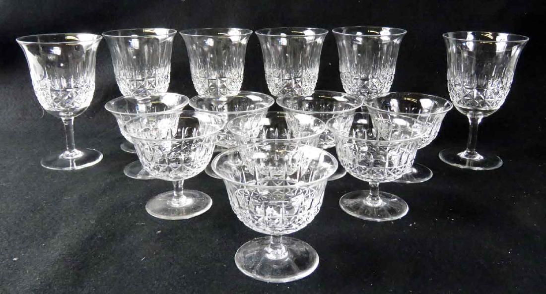 LOT (14) ENGLISH CRYSTAL STEMWARE, SIGNED INCLUDING (6) (1 of 2)