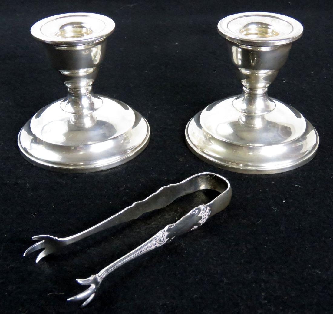 LOT (3) INCLUDING PAIR WATROUS WEIGHTED STERLING (1 of 1)