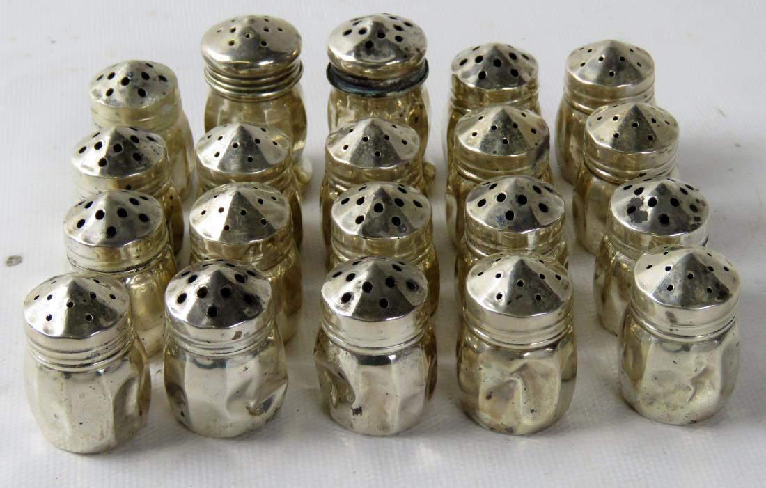 SET (20) STERLING SALT/PEPPERS (1 of 1)