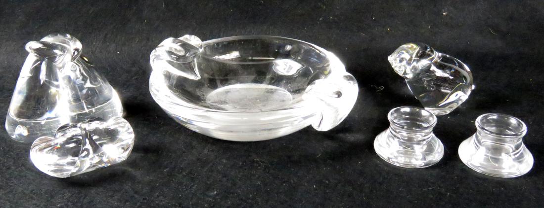 LOT (6) ASSORTED STEUBEN CRYSTAL (SIGNED & UNSIGNED) (1 of 1)