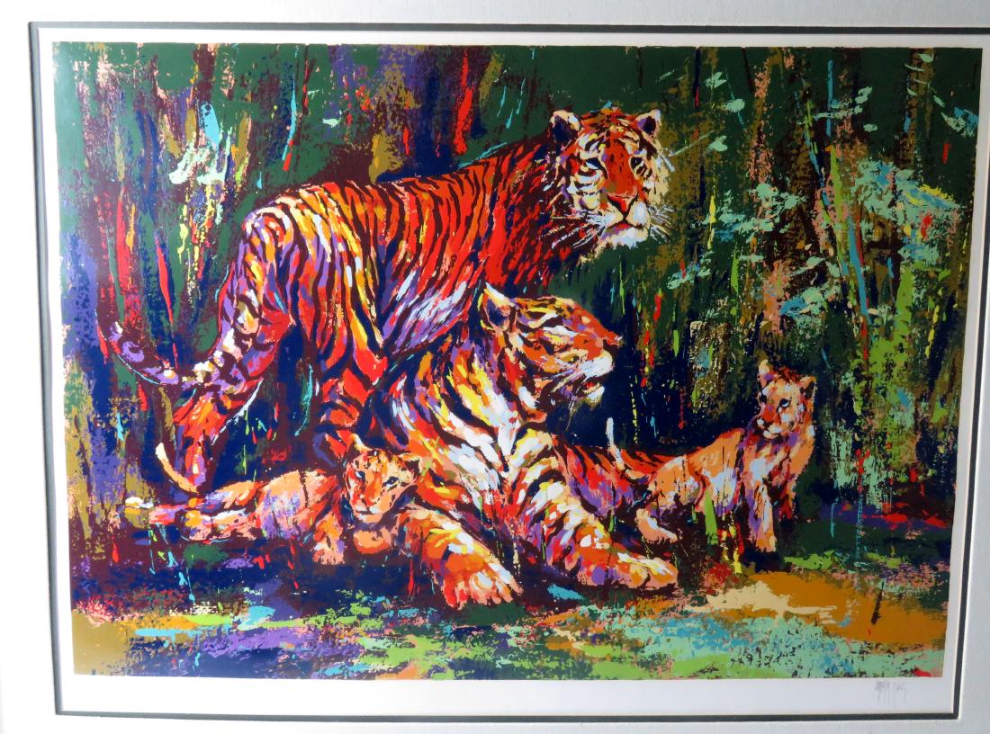 MARK KING (NY/CAL 1931-2014), SERIGRAPH, BENGAL FAMILY, (1 of 3)