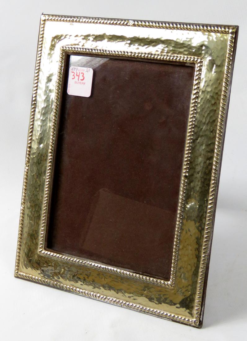STERLING SILVER MOUNTED STANDING PICTURE FRAME, MARKED (1 of 1)