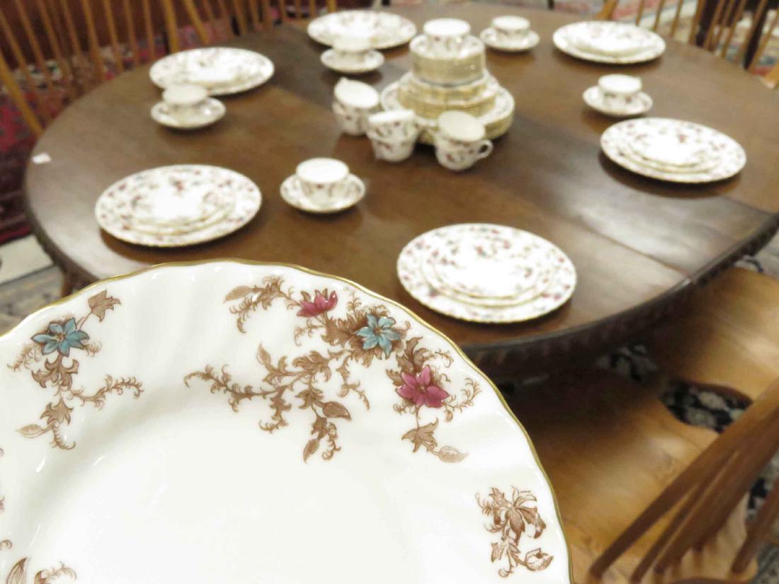 MINTON "ANCESTRAL" PATTERN DECORATED PORCELAIN DINNER: MINTON "ANCESTRAL" PATTERN DECORATED PORCELAIN DINNER SERVICE FOR (10) WITH EXTRAS (60 PIECES)