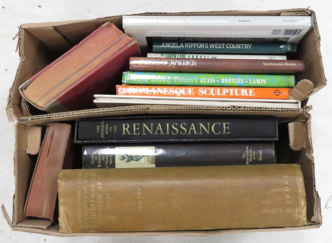 BOX LOT ASSORTED ART & SCULPTURE BOOKS INCLUDING 1930 (1 of 1)