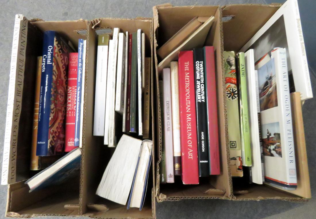 (2) BOXES ART & ANTIQUE BOOKS INCLUDING SALVADOR DALI (1 of 2)