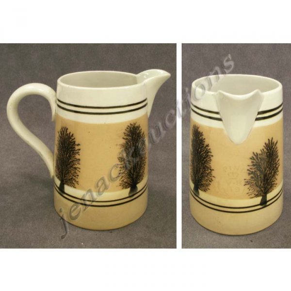 PEARLWARE MOCHAWARE "SEAWEED" MILK JUG, SIGNED