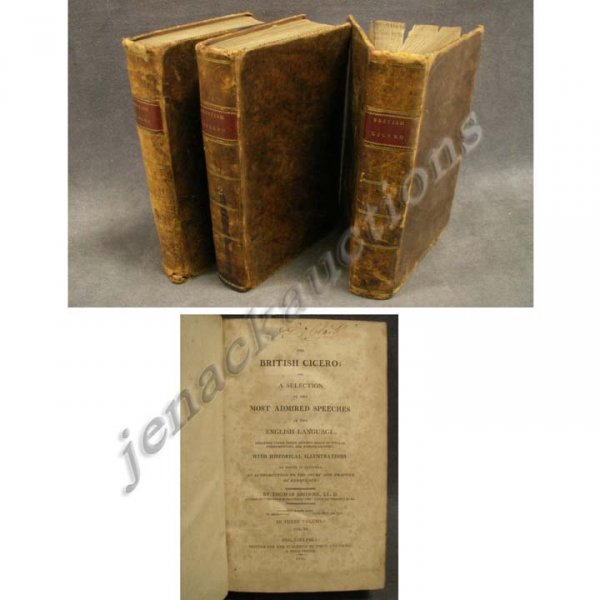 SET (3) "BRITISH CICERO", BROWN, 1810