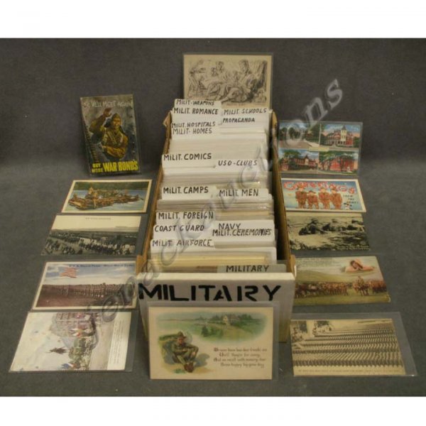 BOX ASSORTED VINTAGE POSTCARDS (APPROXIMATELY 503