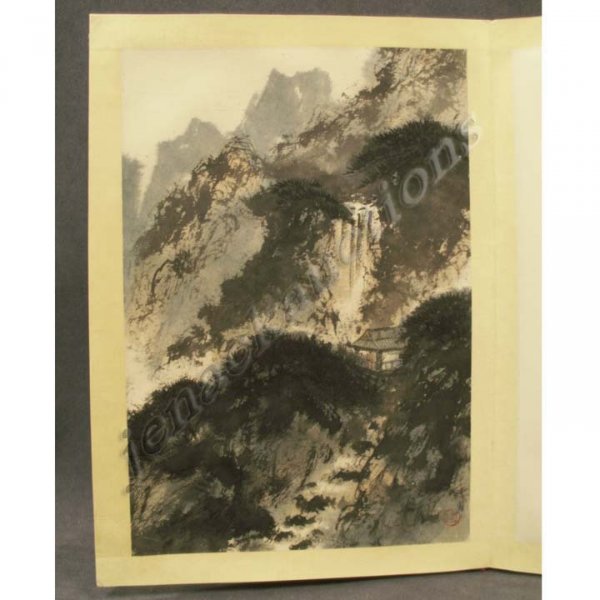 ALBUM (8) CHINESE INK AND WATERCOLORS