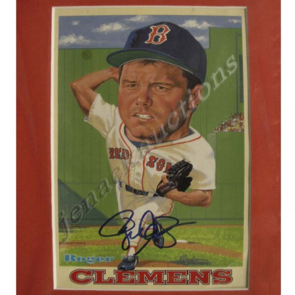 ROGER CLEMENS AUTOGRAPHED MINOR/MAJOR LEAGUE CARD