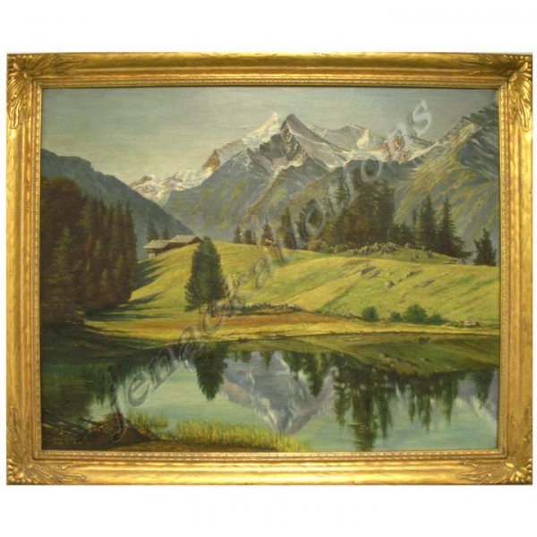 OIL ON CANVAS, SIGNED/TITLED MAX EGEN, FORT LINCO