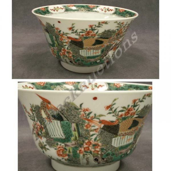 CHINESE WU T'SAI DECORATED PORCELAIN BOWL