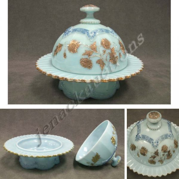 NORTHWOOD "CHRYSANTHEMUM SPRIG" COVERED BUTTER DI