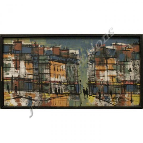 PAINTING, PARIS STREET SCENE, PIERRE
