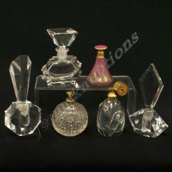 LOT (6) PERFUMES INCLUDING 1/SIGNED BREVET