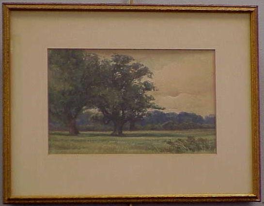 WATERCOLOR, SIGNED C.S. MILLARD: WATERCOLOR, LOWLANDS LANDSCAPE, SIGNED C.S. MILLARD (CHARLES STUART, BRITISH 1837-1917). SIGHT 6 3/4 X 10 3/4" (KEYWORD: PAINTINGS/ARTWORK)