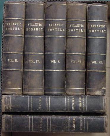 BOX (7) BOUND ATLANTIC MONTHLY MAGAZINE