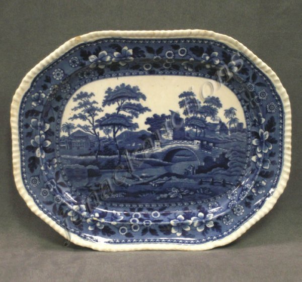 COPELAND SPODE SCENIC POTTERY PLATTER, SIGNED
