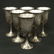 171: SET (6) WALLACE STERLING WINE GOBLETS