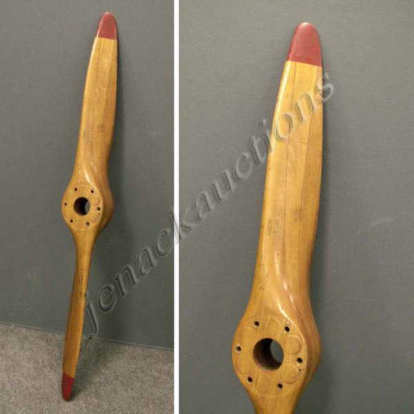 94 VINTAGE WOOD PROPELLER, SIGNED U.S. PROPELLERS INC