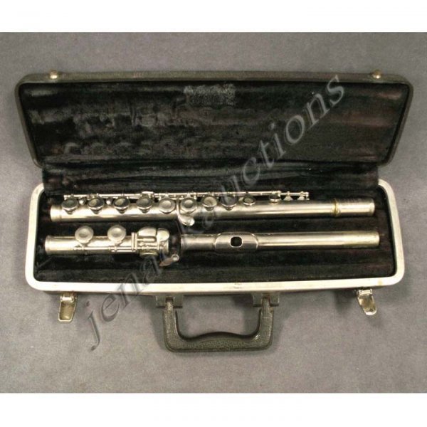 Vintage Bundy Silver Plate Flute