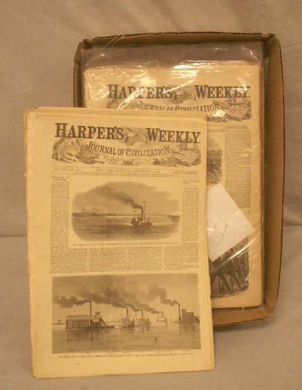 BOX HARPER'S WEEKLY, APPROXIMATELY (68), 1862-1869: BOX HARPER'S WEEKLY, APPROXIMATELY (68), 1862-1869