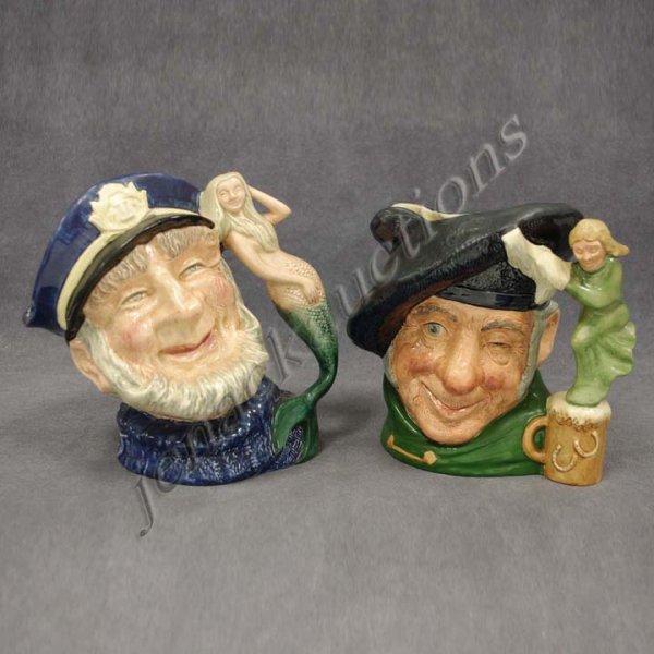 LOT (2) ROYAL DOULTON PORCELAIN TOBY JUGS
