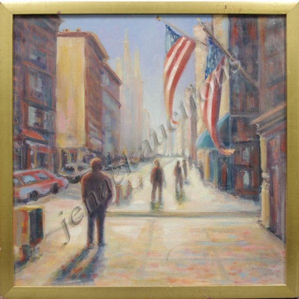 SANDRA RUBEL (AMERICAN 20TH CENTURY) OIL ON CANVAS