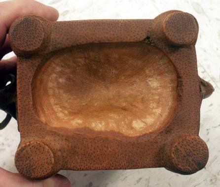 CHINESE CARVED BAMBOO COVERED BOX  - 5