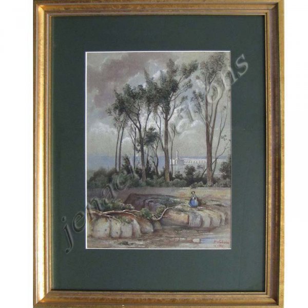 F. SABIRIEN (FRENCH 19/20TH CENTURY), WATERCOLOR