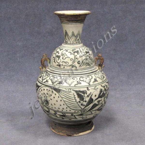 CHINESE YUAN STYLE SALVAGED BOTTLE VASE