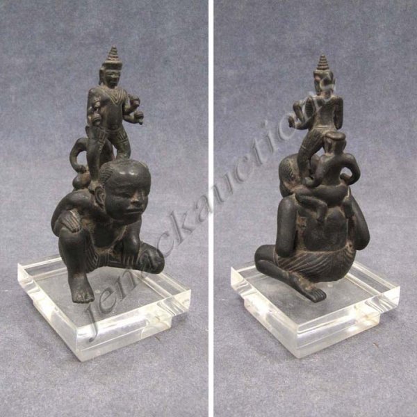 THAI BRONZE GROUP, VISVAKARMAN, 13/14TH CENTURY