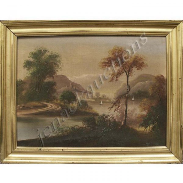 AMERICAN SCHOOL (19TH CENTURY) OIL ON CANVAS