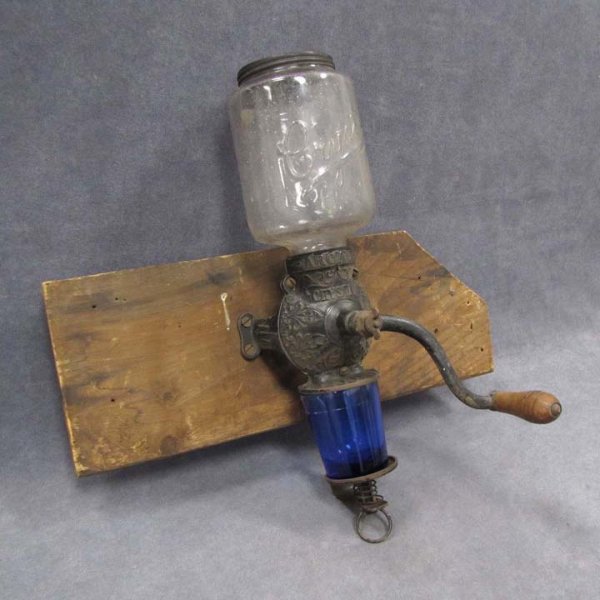 VINTAGE ARCADE "CRYSTAL" WALL MOUNTED COFFEE GRIND