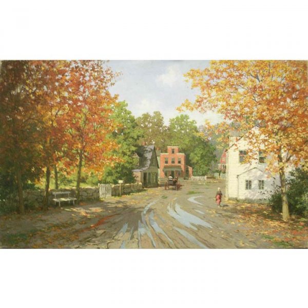 ROD PALMER (AMERICAN 20TH CENTURY), OIL ON CANVAS: ROD PALMER (AMERICAN 20TH CENTURY), OIL ON CANVAS, "AFTER THE RAIN", UNSIGNED. 24 X 40"