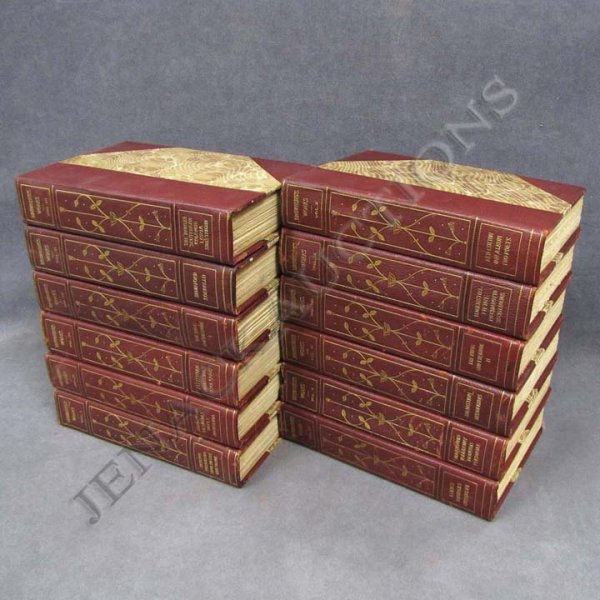 LOT (12) VOLUMES-ROBERT BROWNING'S COMPLETE WORKS: LOT (12) VOLUMES-ROBERT BROWNING'S COMPLETE WORKS, FLORENTINE EDITION #680/1000, DEFAU, NEW YORK, 1910 QUARTER LEATHER
