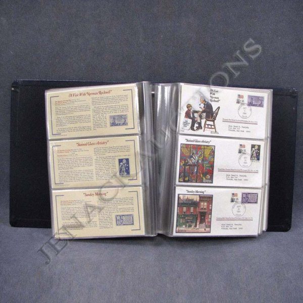 ALBUM-NORMAN ROCKWELL CACHET FIRST DAY COVERS: ALBUM-NORMAN ROCKWELL CACHET FIRST DAY COVERS, 1980'S