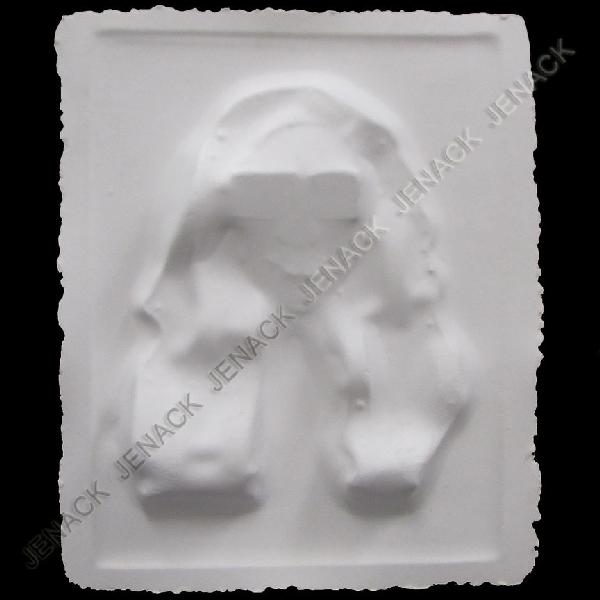 ATTRIBUTED TO LARRY RIVERS (AMERICAN 1923-2002): ATTRIBUTED TO LARRY RIVERS (AMERICAN 1923-2002), EMBOSSED PAPER RELIEF SCULPTURE, WOMAN WITH SUNGLASSES, UNSIGNED. 24 1/2 X 20