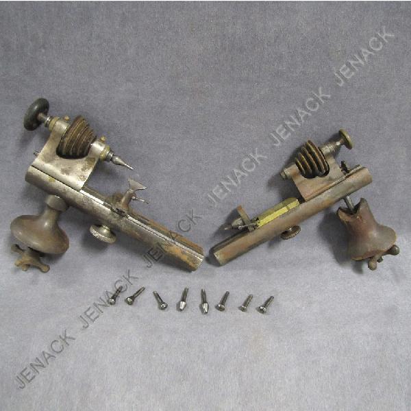 LOT (2) VINTAGE WATCH MAKERS LATHES: LOT (2) VINTAGE WATCH MAKERS LATHES INCLUDING MOSELEY, ELGIN, ILLINOIS. LENGTH 9 1/2" & 10 1/4"