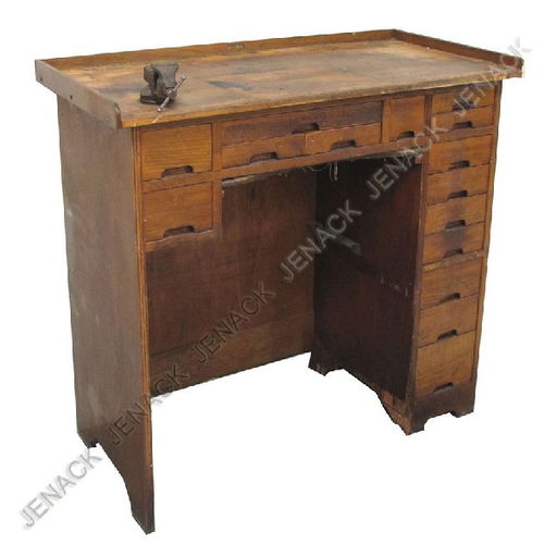 375 Vintage Watch Makers Bench With Contents Oct 24 2010