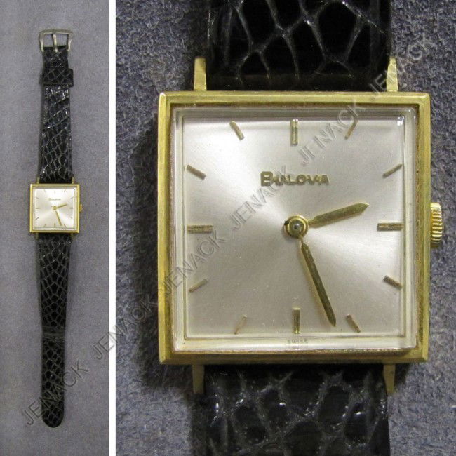 18K BULOVA 17-JEWEL MECHANICAL WRISTWATCH: 18K BULOVA 17-JEWEL MECHANICAL WRISTWATCH, 28MM