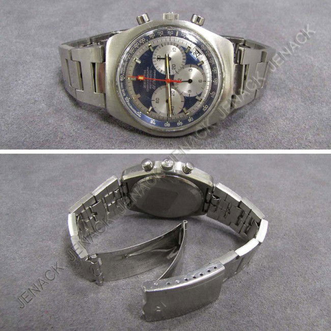 VINTAGE ZENITH STAINLESS EL PRIMERO WRISTWATCH: VINTAGE ZENITH STAINLESS EL PRIMERO 31-JEWEL AUTOMATIC CHRONOGRAPH WRISTWATCH, C.1970'S