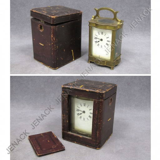 Vintage Brass Key Wind Carriage Clock